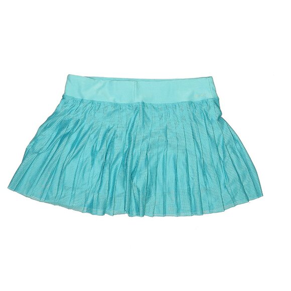 Nike Skirt Premier Pleated Victory tennis run pickle Skort teal blue SZ LARGE - Picture 2 of 5